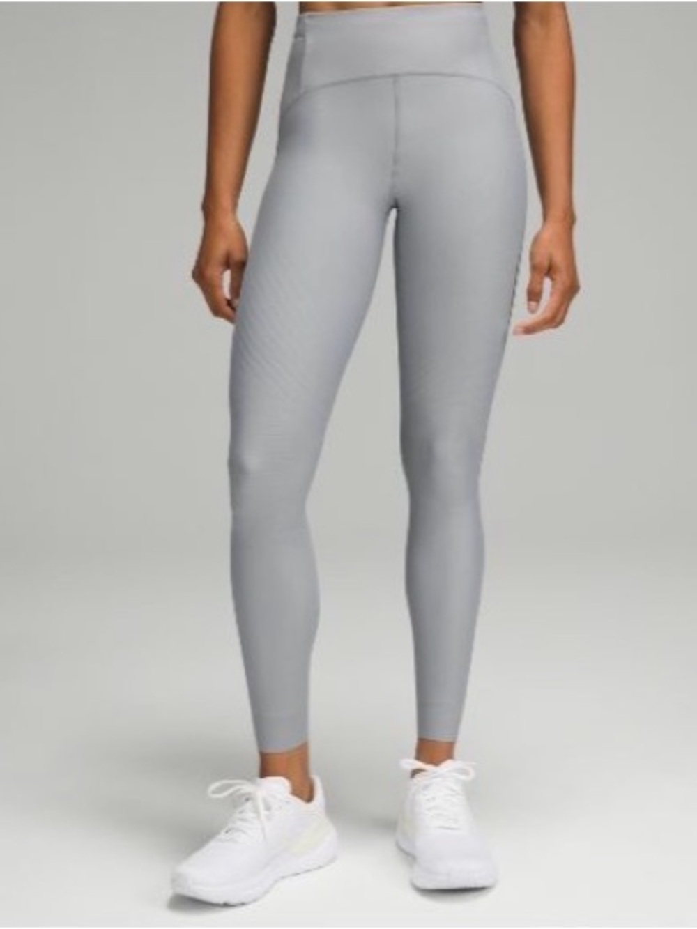 lululemon athletica Light Gray High-Waist Leggings